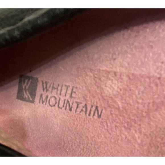 White Mountain Womens Black Pebble Leather Driving Loafers Size 8.5M - Picture 6 of 7